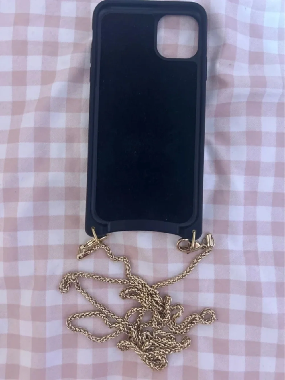 NEW RARE Bandolier Sheila Pyramid Studded Gold Crossbody Phone Case and Wallet